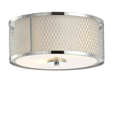 Safavieh Braydon Flush Mount, Chrome FLU4031A